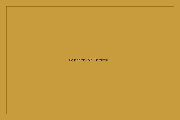 Détail de « Coucher de Soleil Berbère »