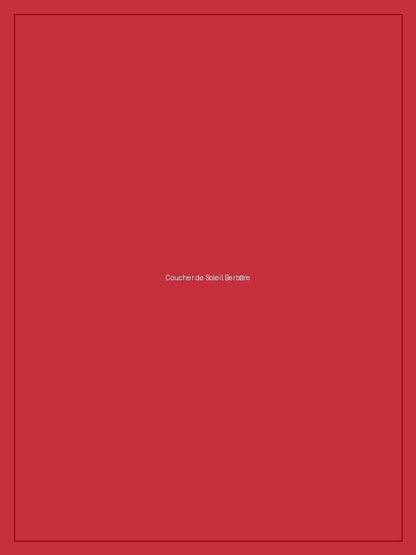 « Coucher de Soleil Berbère » — Collage et peinture, 100 × 120 cm