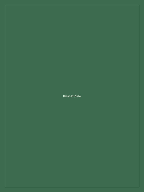 « Danse de l'Aube » — Huile et feuilles d'or, 120 × 160 cm