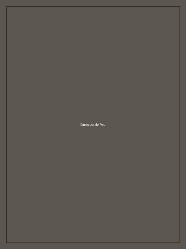 « Danseuse de Feu » — Aquarelle sur papier Arches, 120 × 160 cm