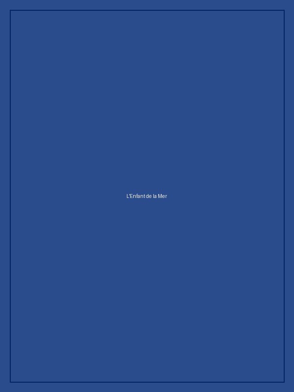 « L'Enfant de la Mer » — Acrylique sur toile, 40 × 50 cm