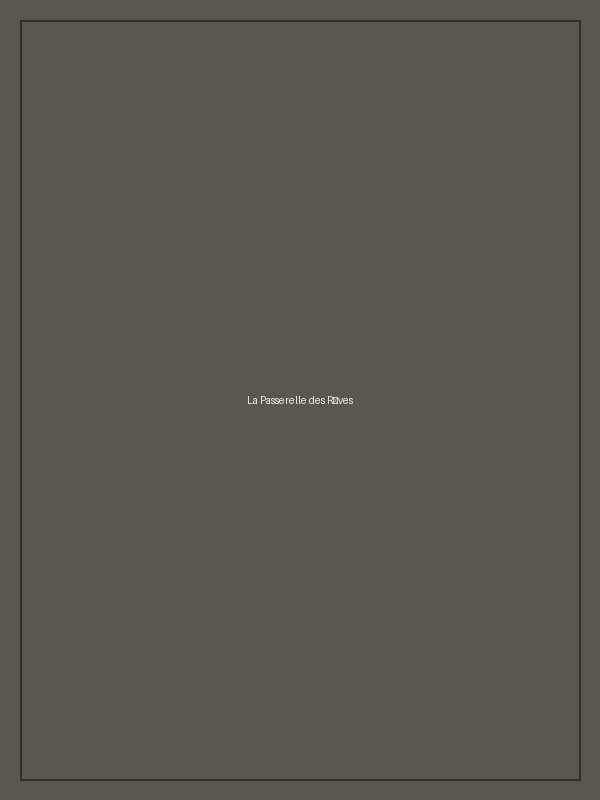 « La Passerelle des Rêves » — Huile sur toile, 50 × 70 cm