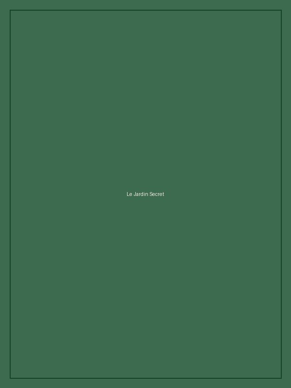 « Le Jardin Secret » — Acrylique sur toile, 80 × 100 cm