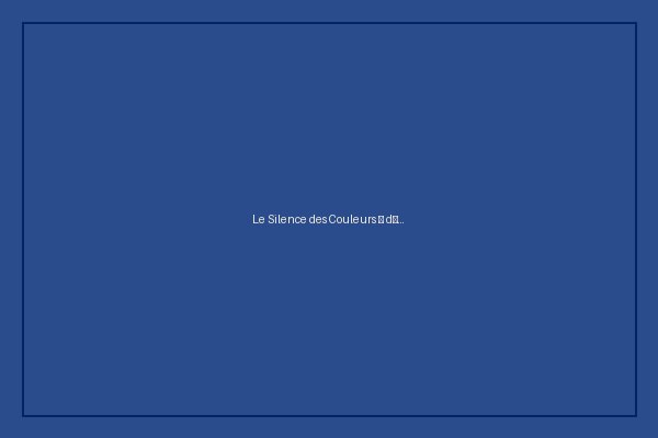 Détail de « Le Silence des Couleurs »