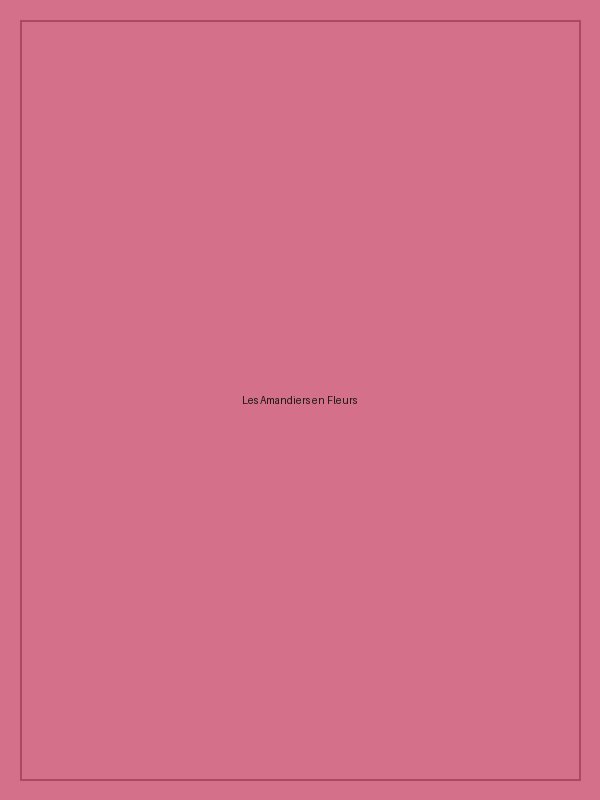 « Les Amandiers en Fleurs » — Acrylique sur toile, 30 × 40 cm