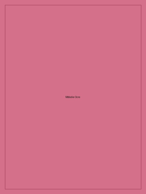 « Mélodie Ocre » — Huile et feuilles d'or, 40 × 50 cm