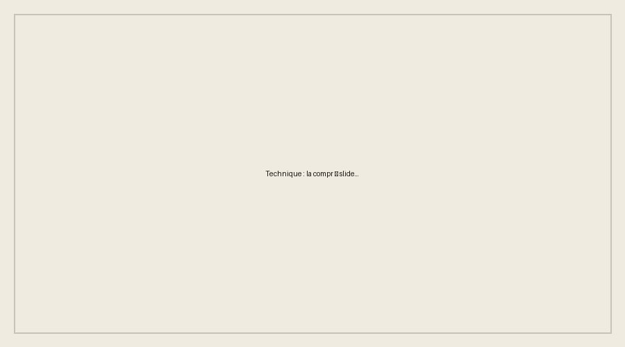 Photo 1 — Technique : la compression textile