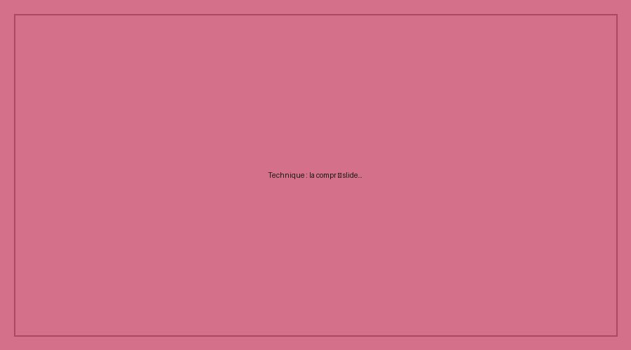 Photo 2 — Technique : la compression textile